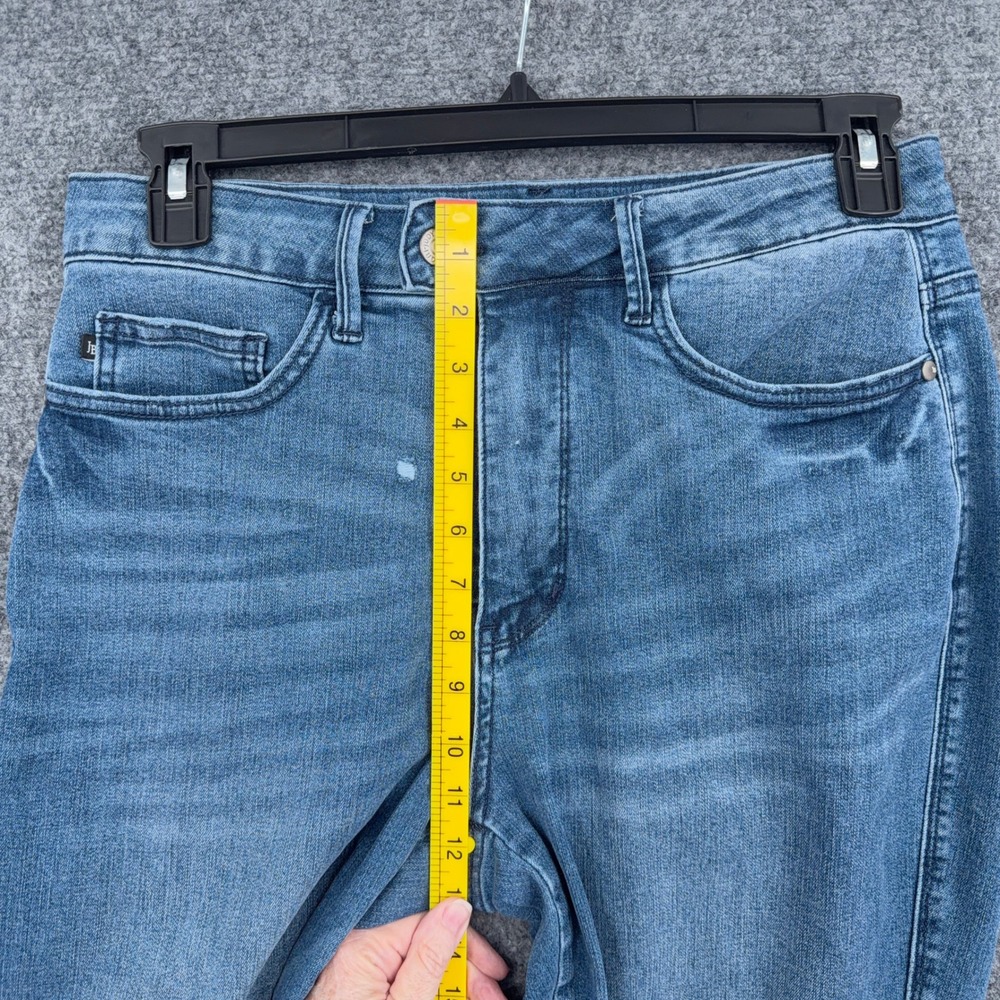 Judy Blue Skinny Fit Jeans Womens 14W Cotton Sorbtek Blue Distressed JB88615 MD - Picture 6 of 8